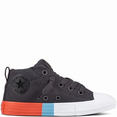 Converse Chuck Taylor All Star Street Tri-block Midsole High Tops Kids - Black/Light Shoes (603TOCBU)